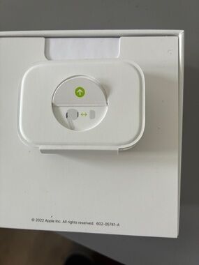 Apple White Earbud Pod Replacement Packaging Insert with Green Accent